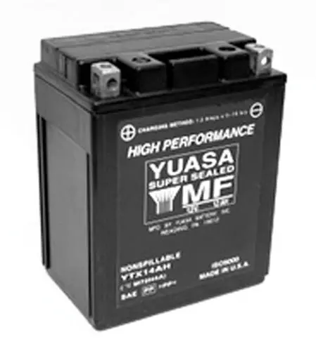 Yuasa Ytx14ah-Bs H-Performance Mf Battery - Yuam62h4a 1