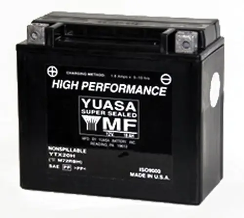 Yuasa Ytx20h-Bs H-Performance Mf Battery - Yuam62rbh 1