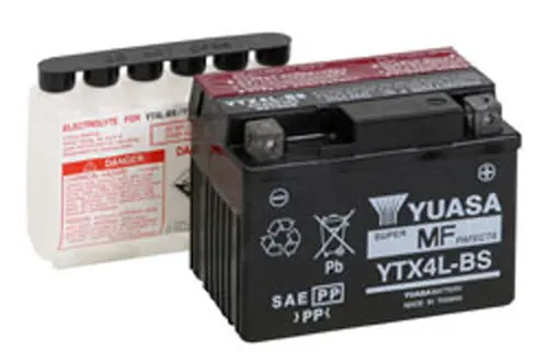 Yuasa Ytx4l-Bs Maintenance Free 12 Volt Battery - Yuam62x4b 1