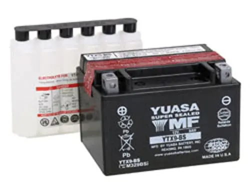 Yuasa Ytx9-Bs Maintenance Free 12 Volt Battery - Yuam329bsind 1