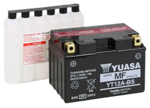Yuasa Yt12a-Bs Maintenance Free 12 Volt Battery - Yuam32abs 1