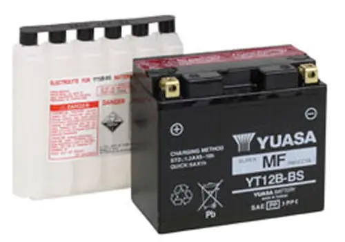 Yuasa Yt12b-Bs Maintenance Free 12 Volt Battery - Yuam6212b 1