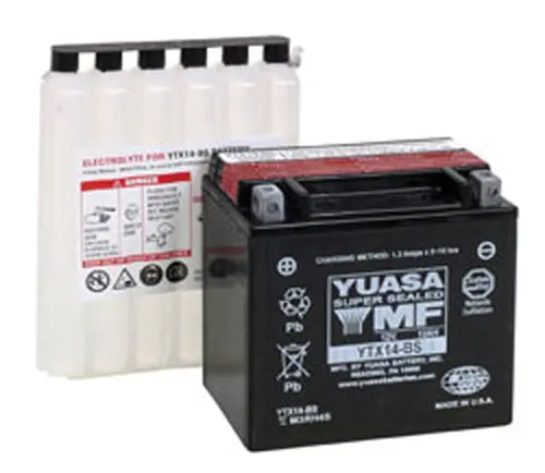 Yuasa Ytx14-Bs Maintenance Free 12 Volt Battery - Yuam3rh4s 1