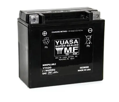 Yuasa Ytx20 Factory Activated Maintenance Free 12 Volt Battery - Yuam42rbs 1