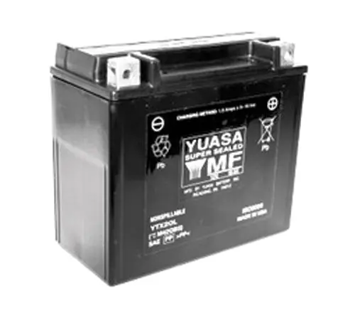 Yuasa Ytx20l Factory Activated Maintenance Free 12 Volt Batt - Yuam420bs 1