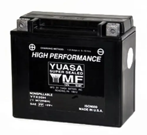 Yuasa Ytx20h Factory Activated Maintenance Free 12 Volt Batt - Yuam72rbh 1