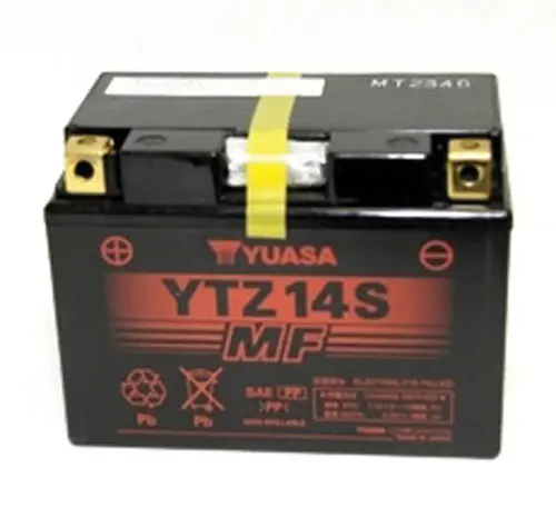 Yuasa Ytz14s Factory Activated Maintenance Free 12 Volt Batt - Yuam72z14 1