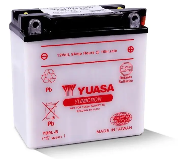 Yuasa Yb9l-B Yumicron-12 Volt Battery - Yuam229ly 1