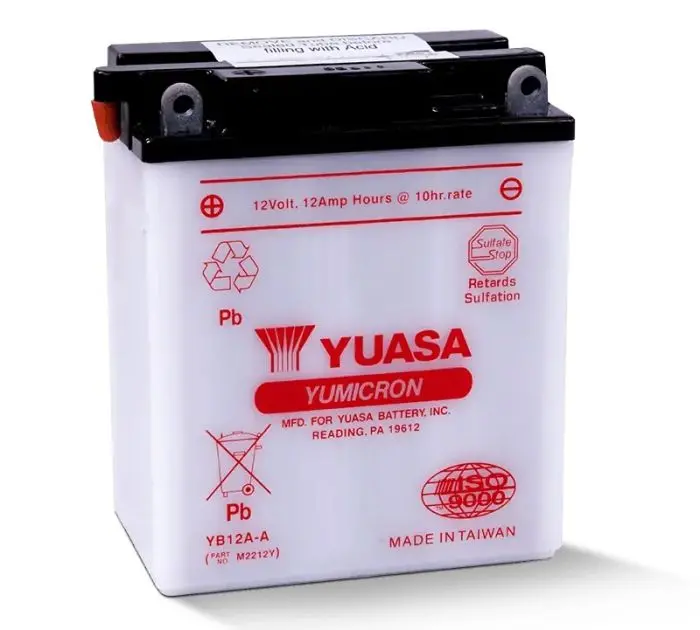 Yuasa Yb12a-A Yumicron-12 Volt Battery - Yuam2212y 1
