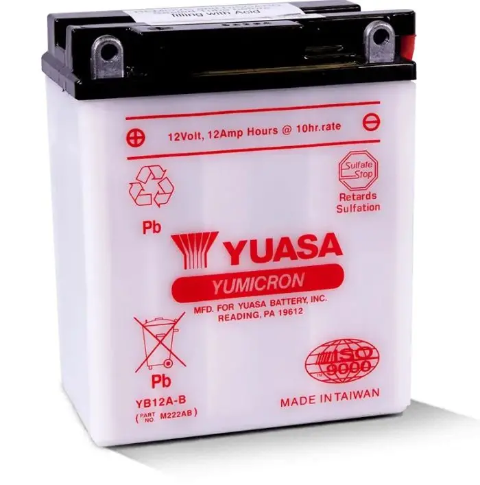 Yuasa Yb12a-B Yumicron-12 Volt Battery - Yuam222ab 1