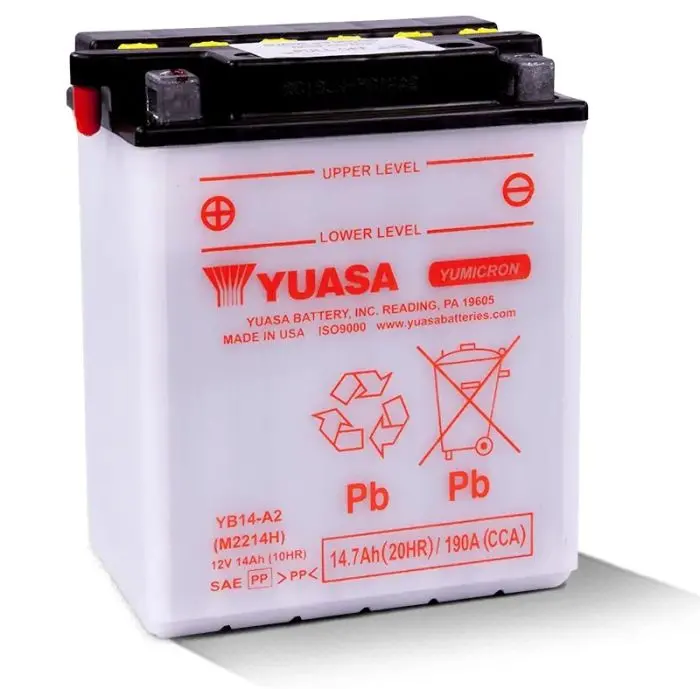 Yuasa Yb14-A2 Yumicron-12 Volt Battery - Yuam2214hind 1