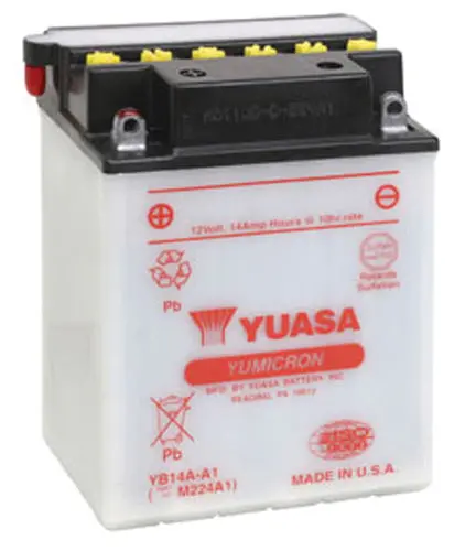 Yuasa Yb14a-A1 Yumicron-12 Volt Battery - Yuam224a1ind 1