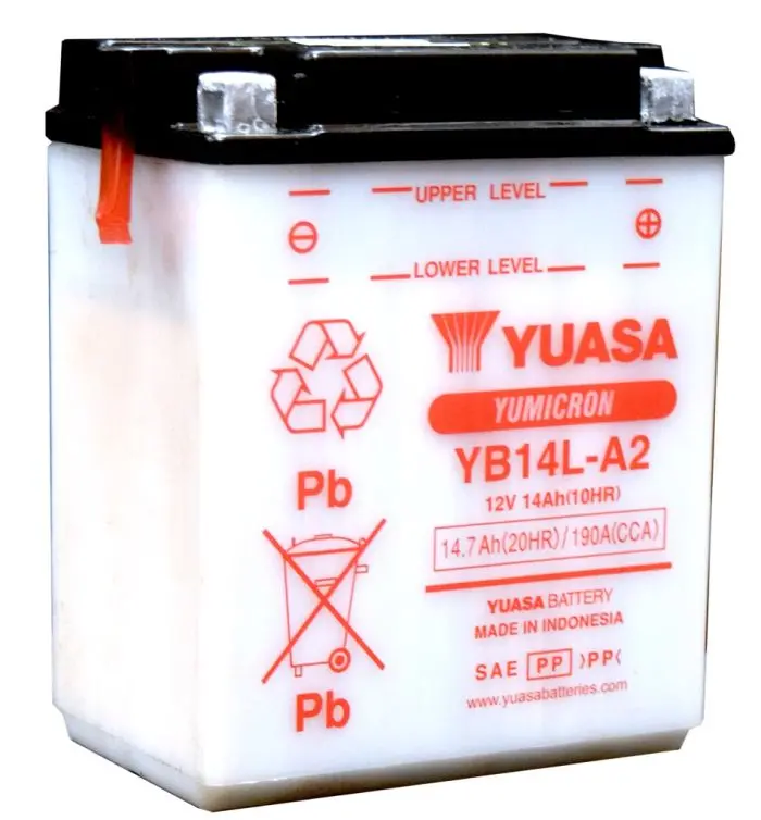 Yuasa Yb14l-A2 Yumicron-12 Volt Battery - Yuam2214yind 1