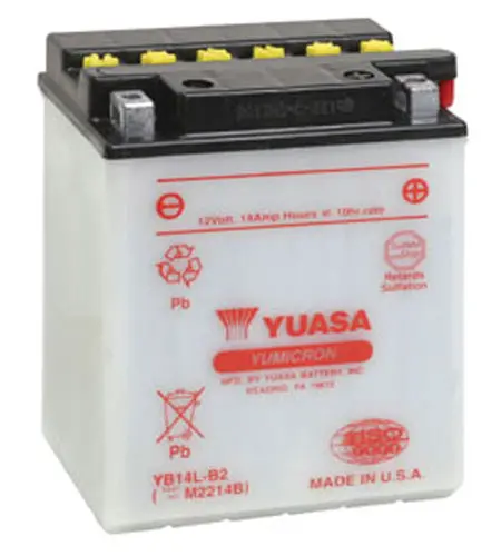 Yuasa Yb14l-B2 Yumicron-12 Volt Battery - Yuam2214bind 1