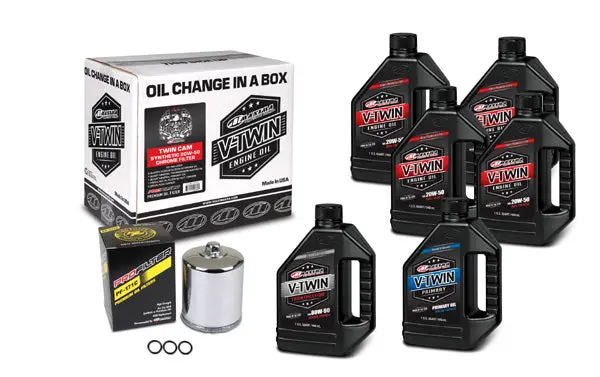 V-Twin Oil Change Kit Synthetic W/ Chrome Filter, Twin Cam - 90-119016Pc 1