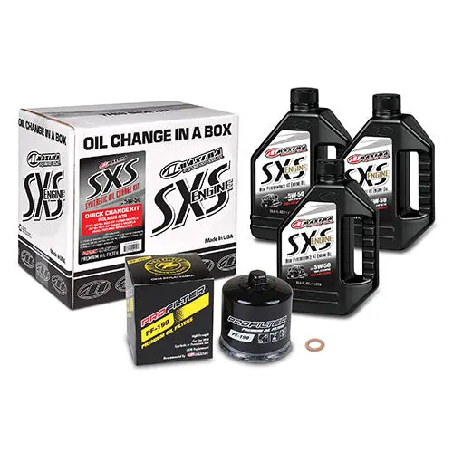 Sxs Quick Change Kit 5W-50 Synthetic W/ Black Filter - 90-189013-Txp 1