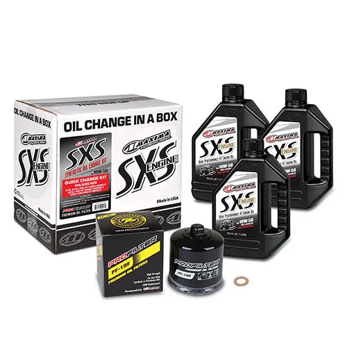 Sxs Quick Change Kit 10W-50 Synthetic W/ Black Filter - 90-219013-Txp 1
