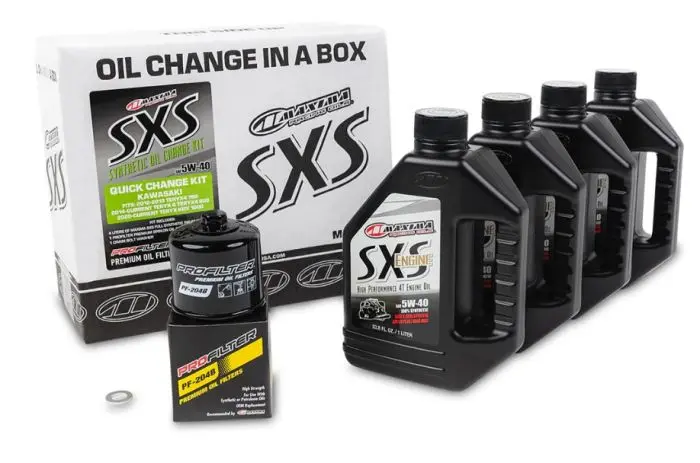 Maxima 5W-40 Full Synthetic Sxs Oil Change Kit Kawasaki Teryx - 90-469013-Krx 1