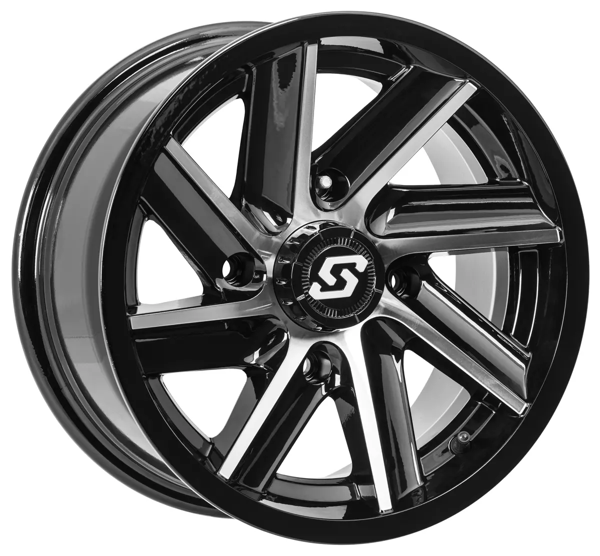 Chopper Wheel 14X7 4/137 5+2 (+10Mm) Blk/Machined - 570-1281 1