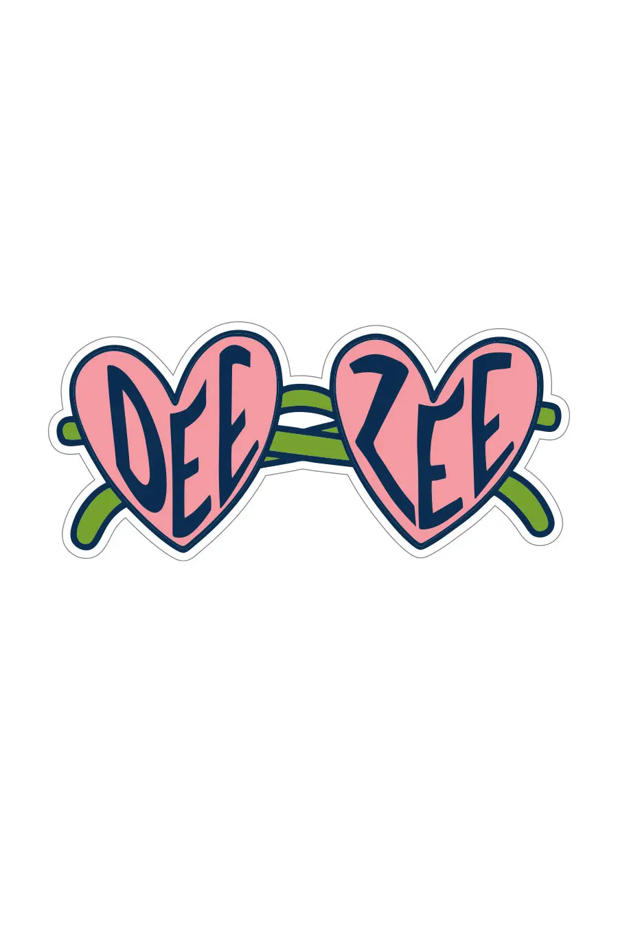 Heart Sunglass Sticker 1