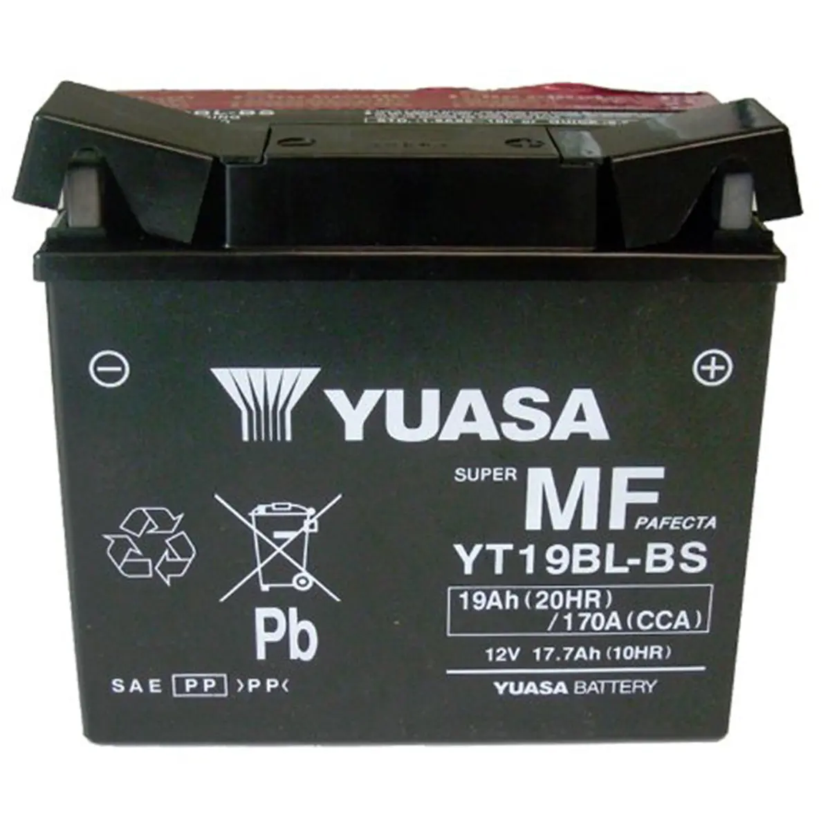 Yuasa Yt19bl-Bs , Maintenance Free - Yuam6219bl 1