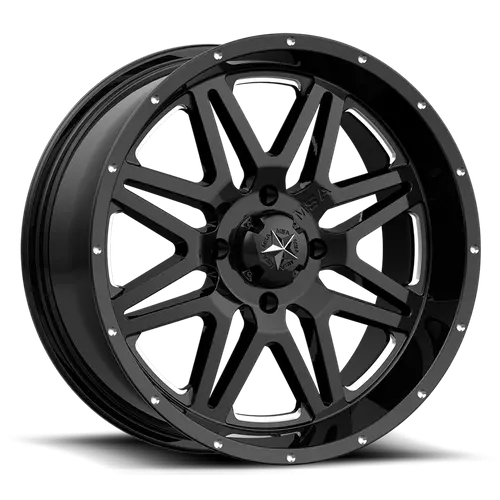 Vibe Utv 14X7 4X110 Milled G-Black 00Mm - M26-04710M 1