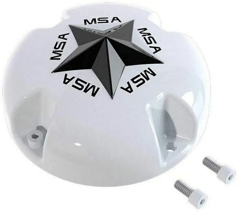 Msa Star Cap - Bolton Black Star - White - Msa-Cap-W 1