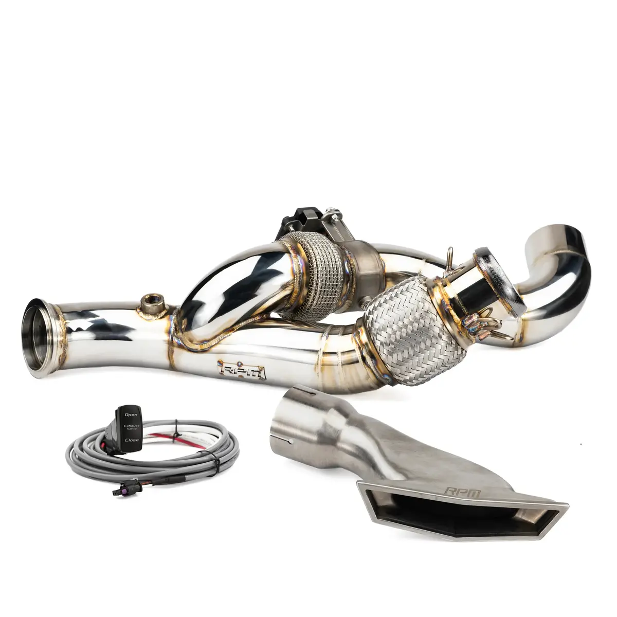 Rpm Can-Am Maverick R 3" E-Valve Mid Pipe / Electronic Dump Valve 1