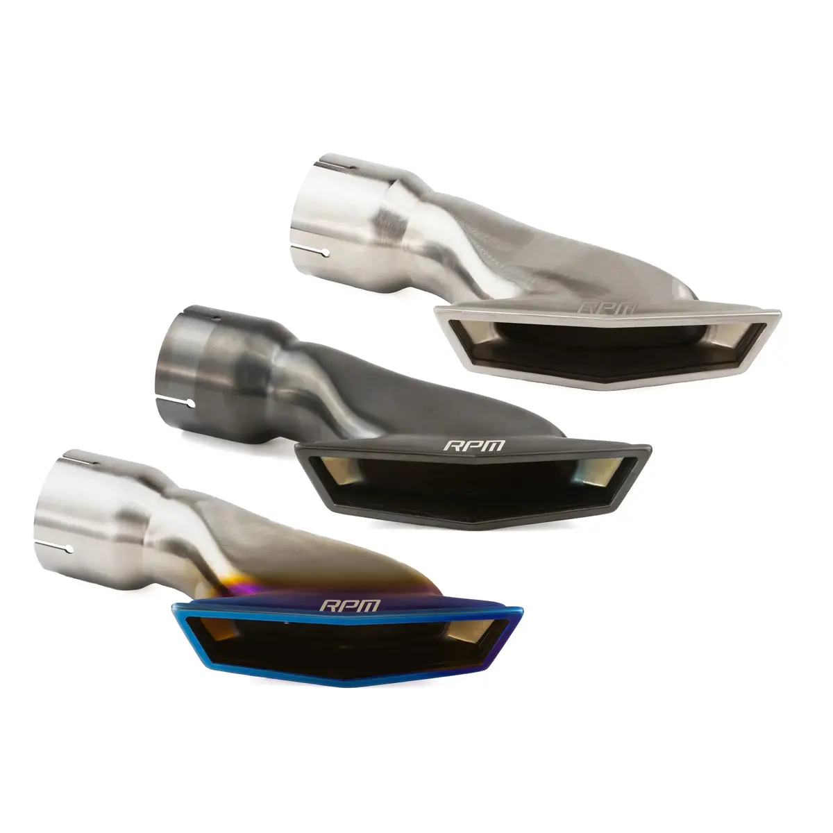 Rpm Maverick R Stainless Brushed, Blued & Black Tip E-Valve Tip 1