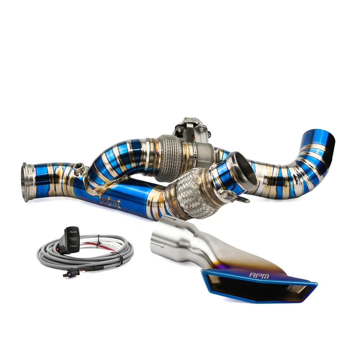 Rpm Can-Am Maverick R Titanium 3" E-Valve Mid Pipe / Electronic Dump Valve 2