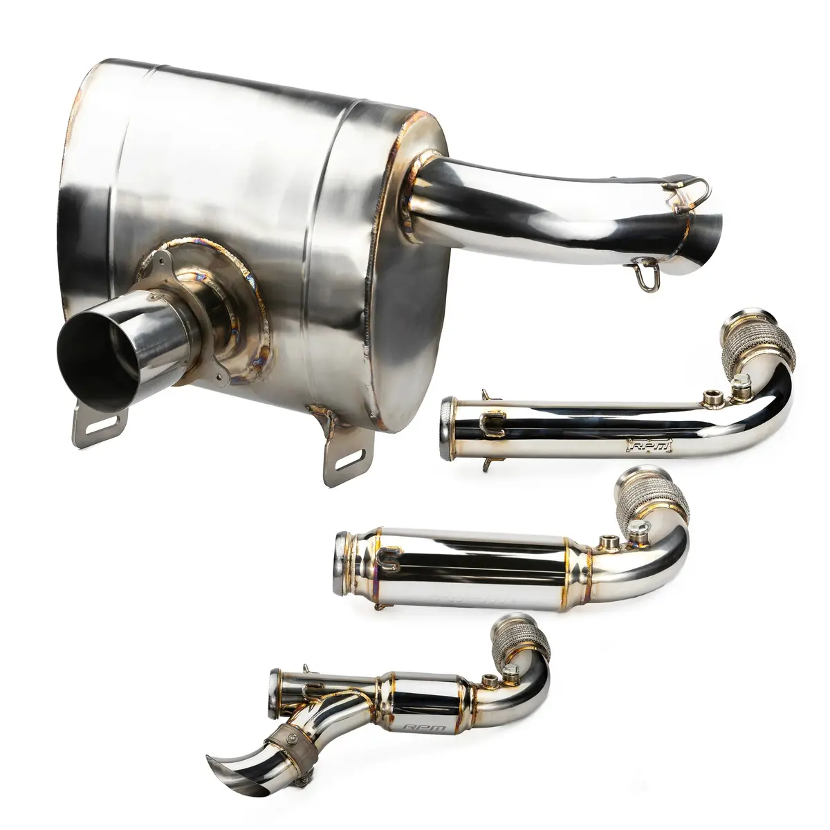 Rpm Can-Am Maverick X3 Full 3" Chambered Q-Series Turbo Back Exhaust System 1