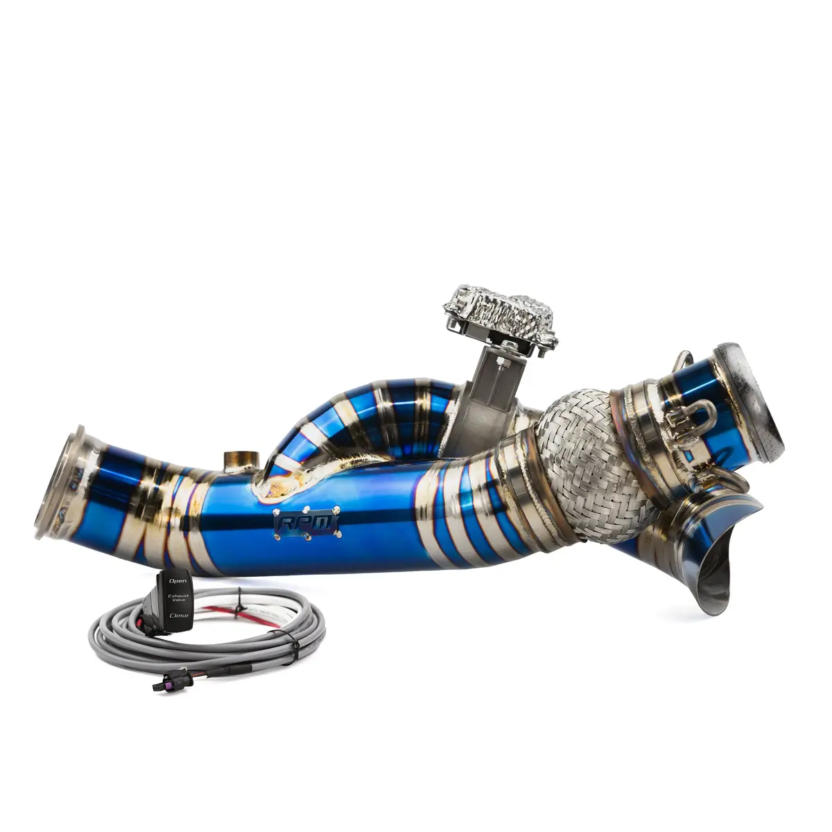 Rpm Maverick R Titanium 3" Side Exit E-Valve Down Pipe - 2 Seat & Max 1
