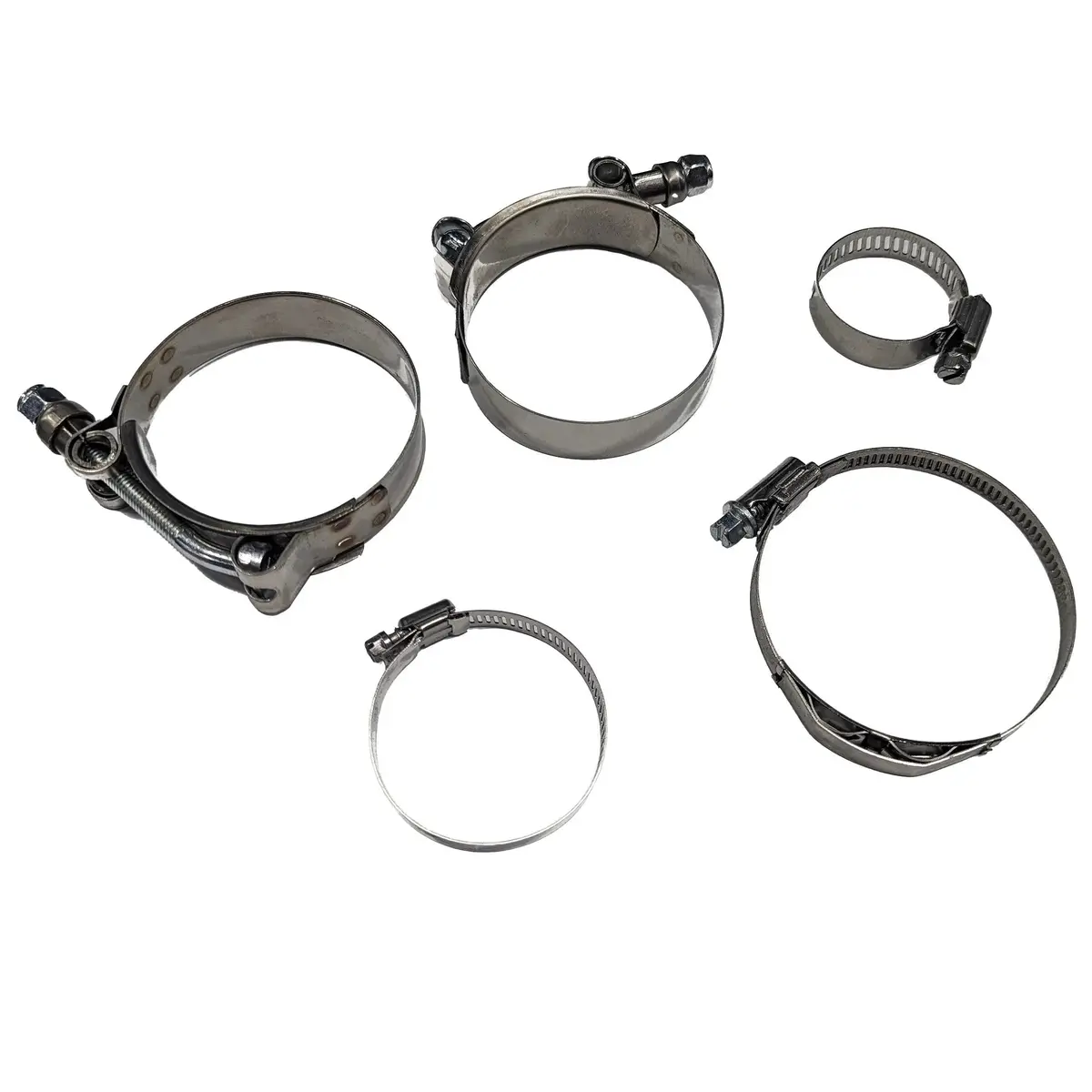 Rpm Can-Am Maverick X3 Turbo R & Rr Stainless Charge Tube Clamp Set 1