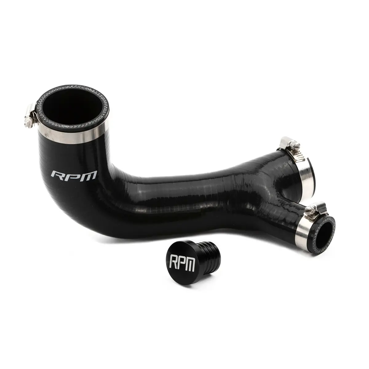 Rpm Black Silicone Blow Off Valve Adapter Tube Can-Am Maverick X3 Turbo 1