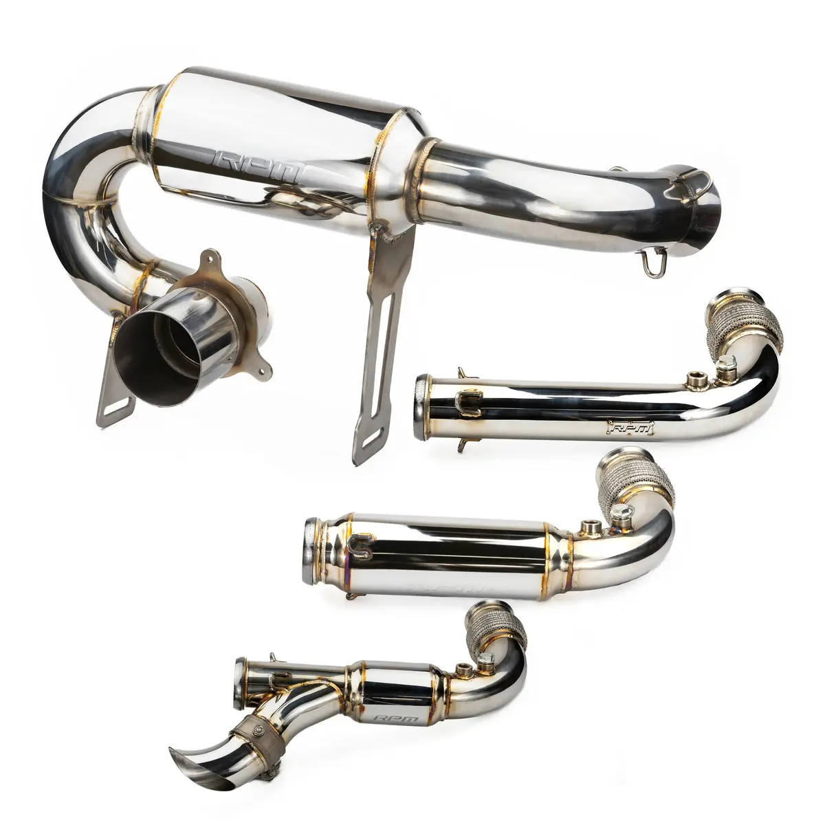 Rpm X3 Full 3" Exhaust Monster Core Muffler & Mid Pipe Can Am Maverick X3 Turbo, R, & Rr 2017-2026 1