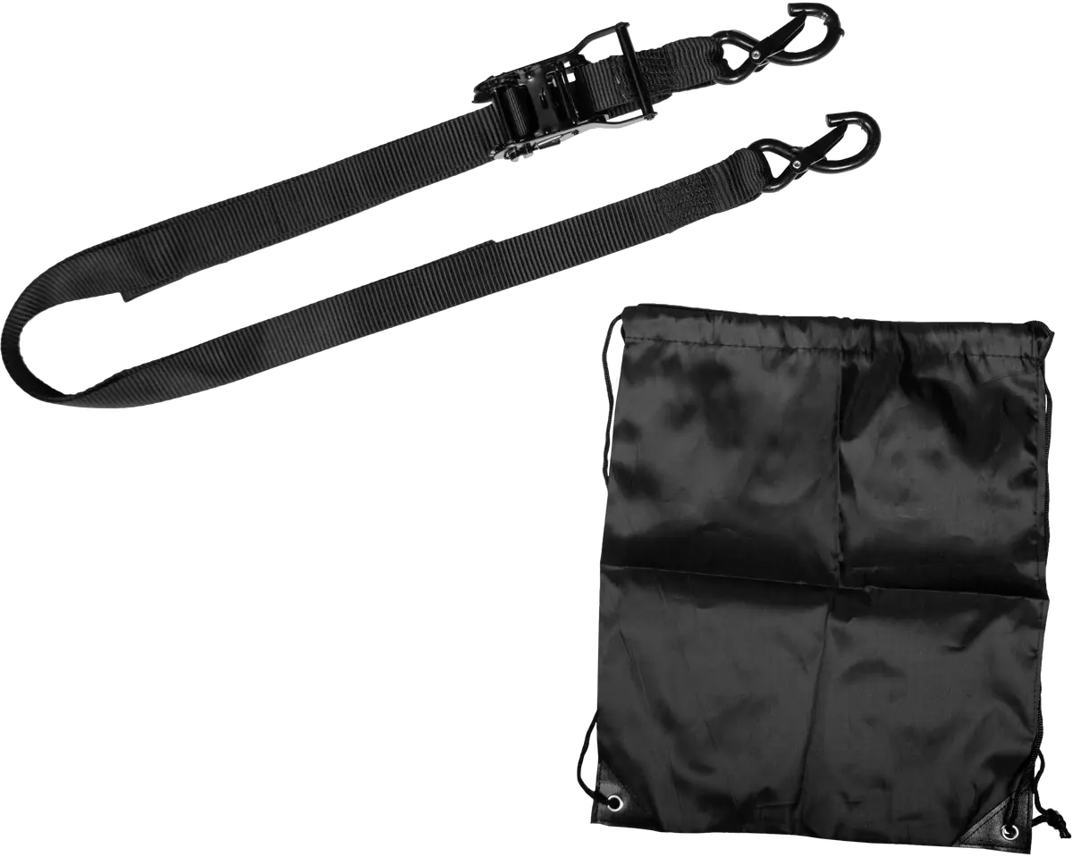1.5" X 8' Ratchet Soft Tie-Down Black 2/Pk - 29-13025 1