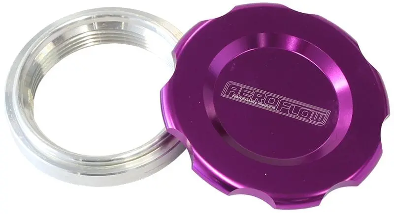 Low-Profile Billet Aluminum Radiator Cap & Bung – Af465-24Pur Finish 1