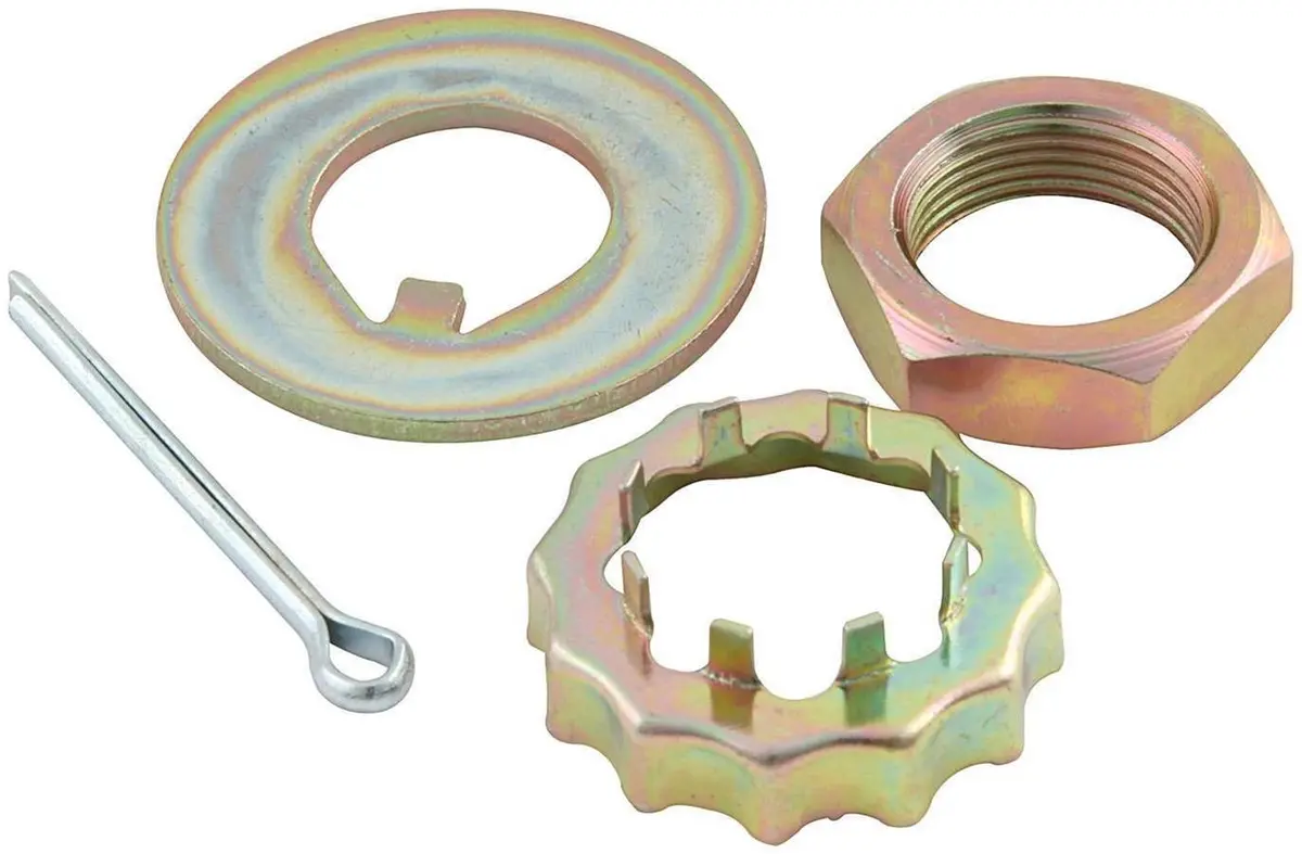 Allstar Performance All72161 Spindle Lock Nut Kit With Anti-Rotation Features 1