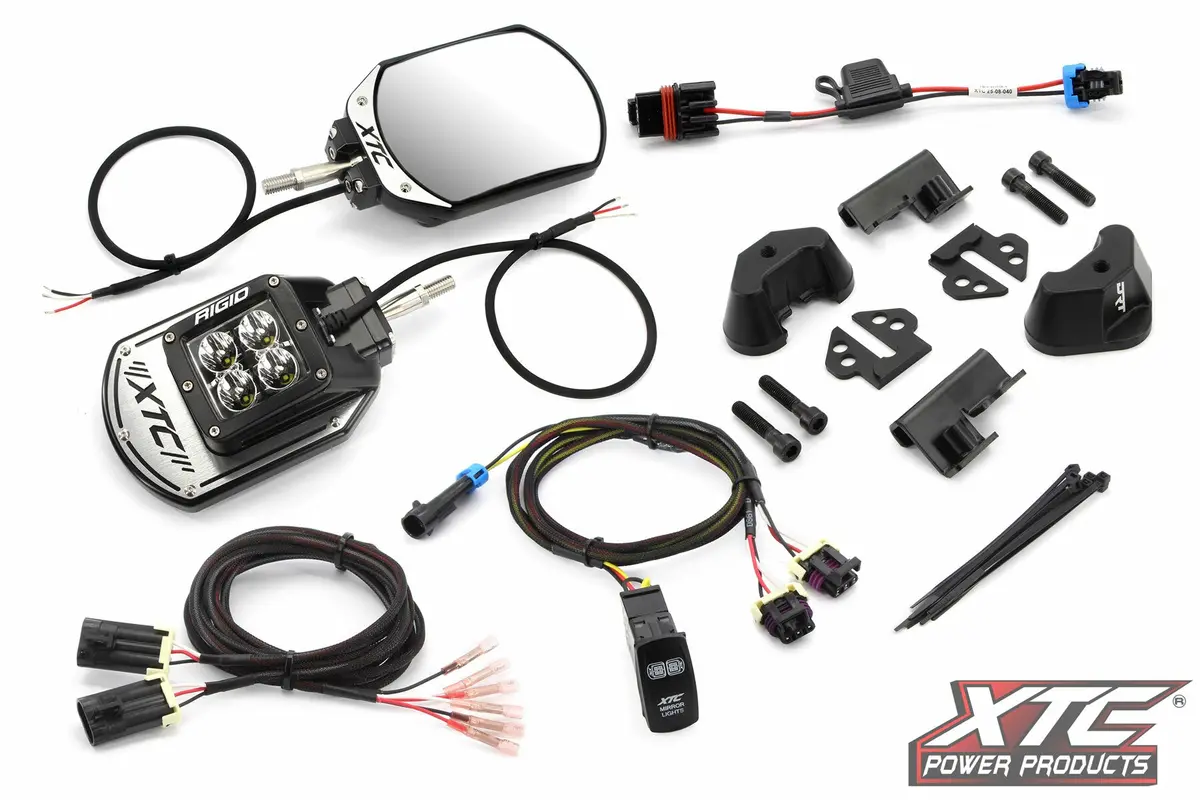Side View Mirror Kit Six12 Lit Pol - 630-1361 1