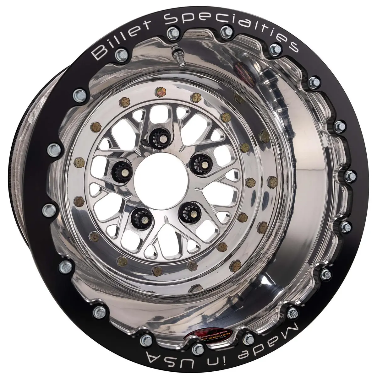 Billet Specialties Cdb085166550 Chrome-Dipped Drag Wheel – 16X5.5 Inch 1