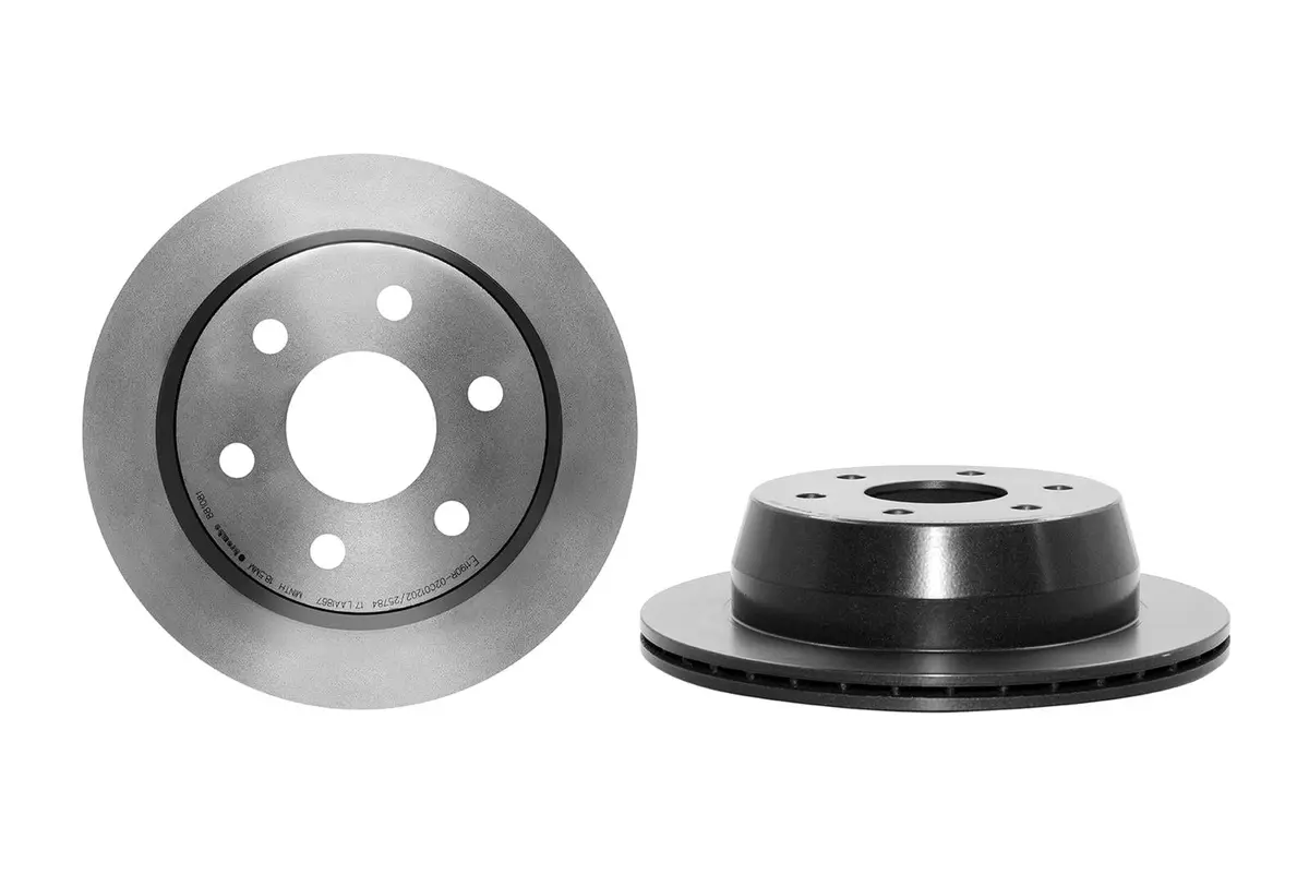 Brembo 09.8810.81 Uv-Coated Brake Rotors – Corrosion-Resistant Performance Discs 1