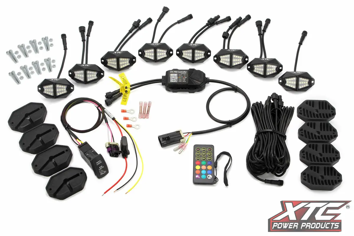 X-Lites Rock Light Kit Rgb+W 8 Lights - 630-1358 1