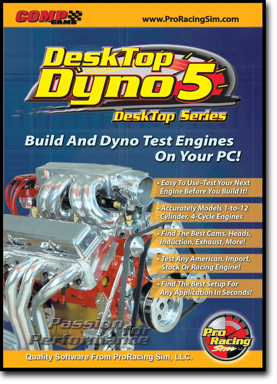 Comp Cams 186011 Desktop Dyno Engine Simulator – Pc-Based Performance Modeling Tool 1