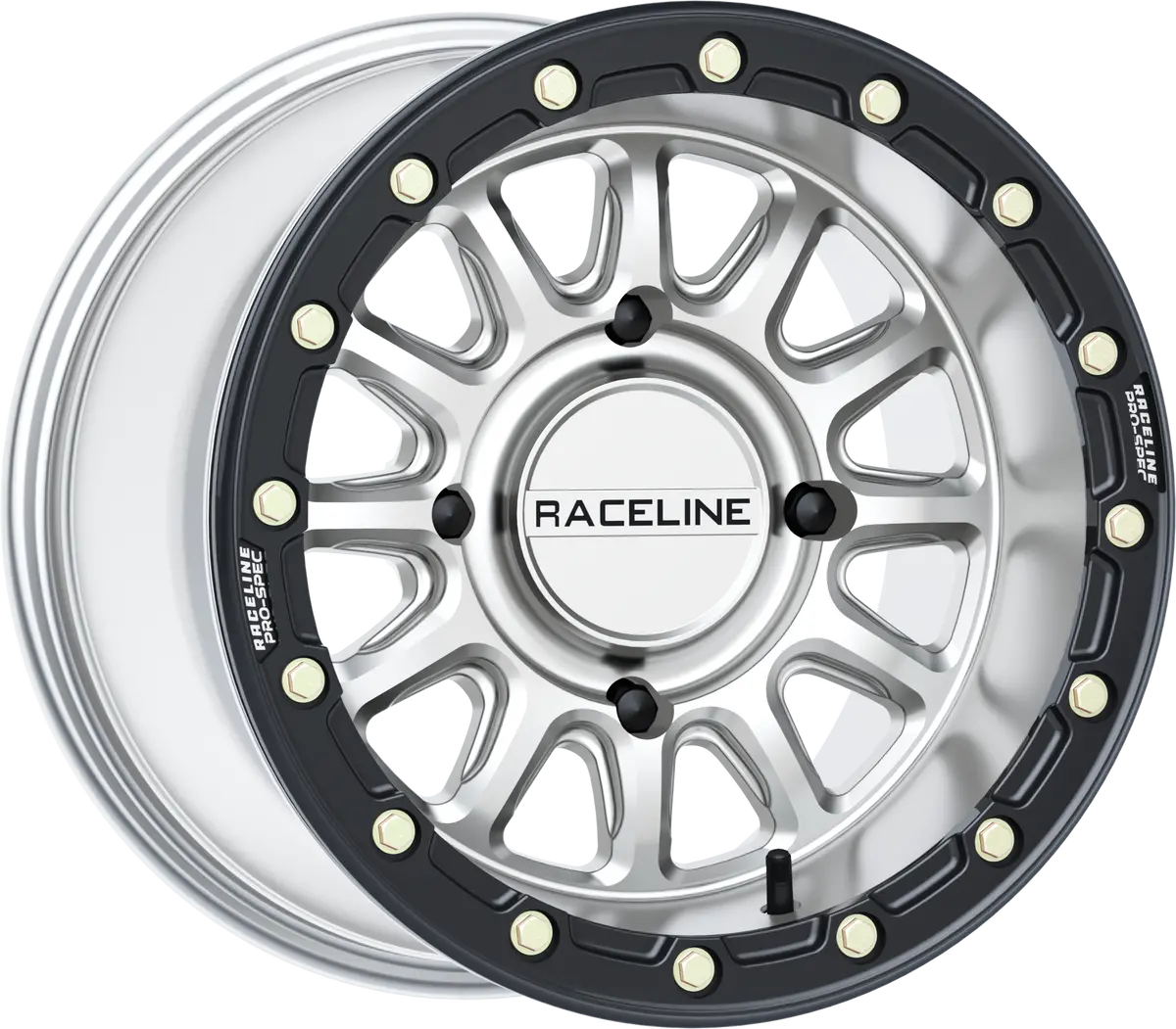 Alpha Hyper Wheel 4/156 Hyper Silver/Blk 15X10 (+10Mm) - 570-2131 1