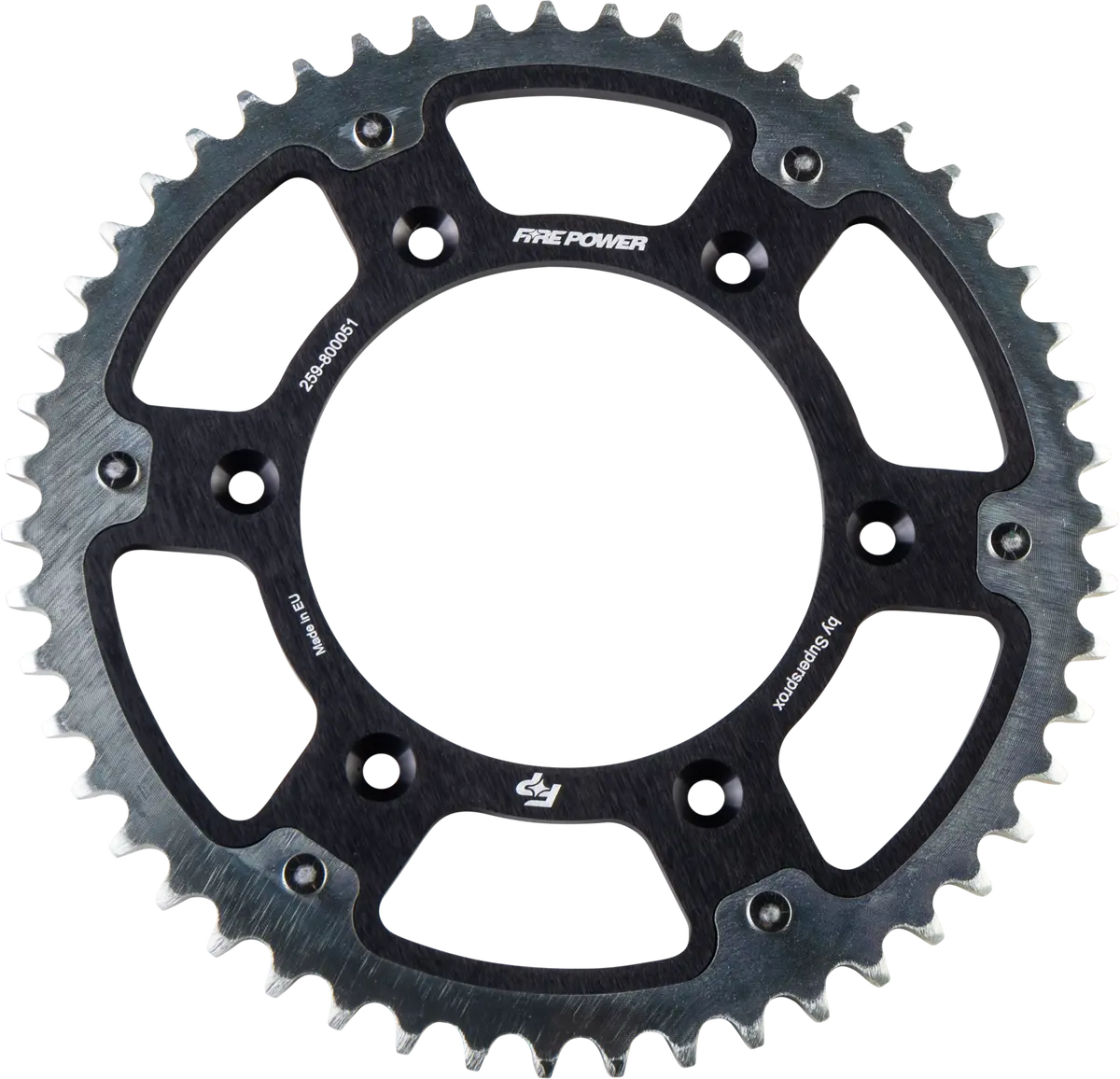 Rear Sprocket Hybrid 51T Blk/Sil - 259-800051 1