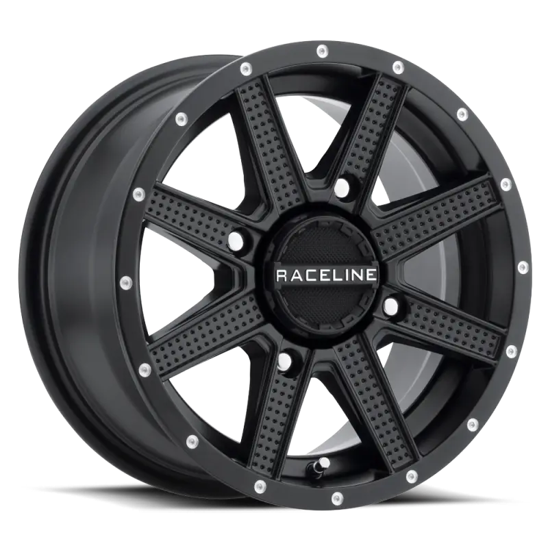 Raceline A92b Hostage 12X7in / 4X110 Bp / 10Mm Offset / 83.8Mm Bore - Satin Black Wheel 1