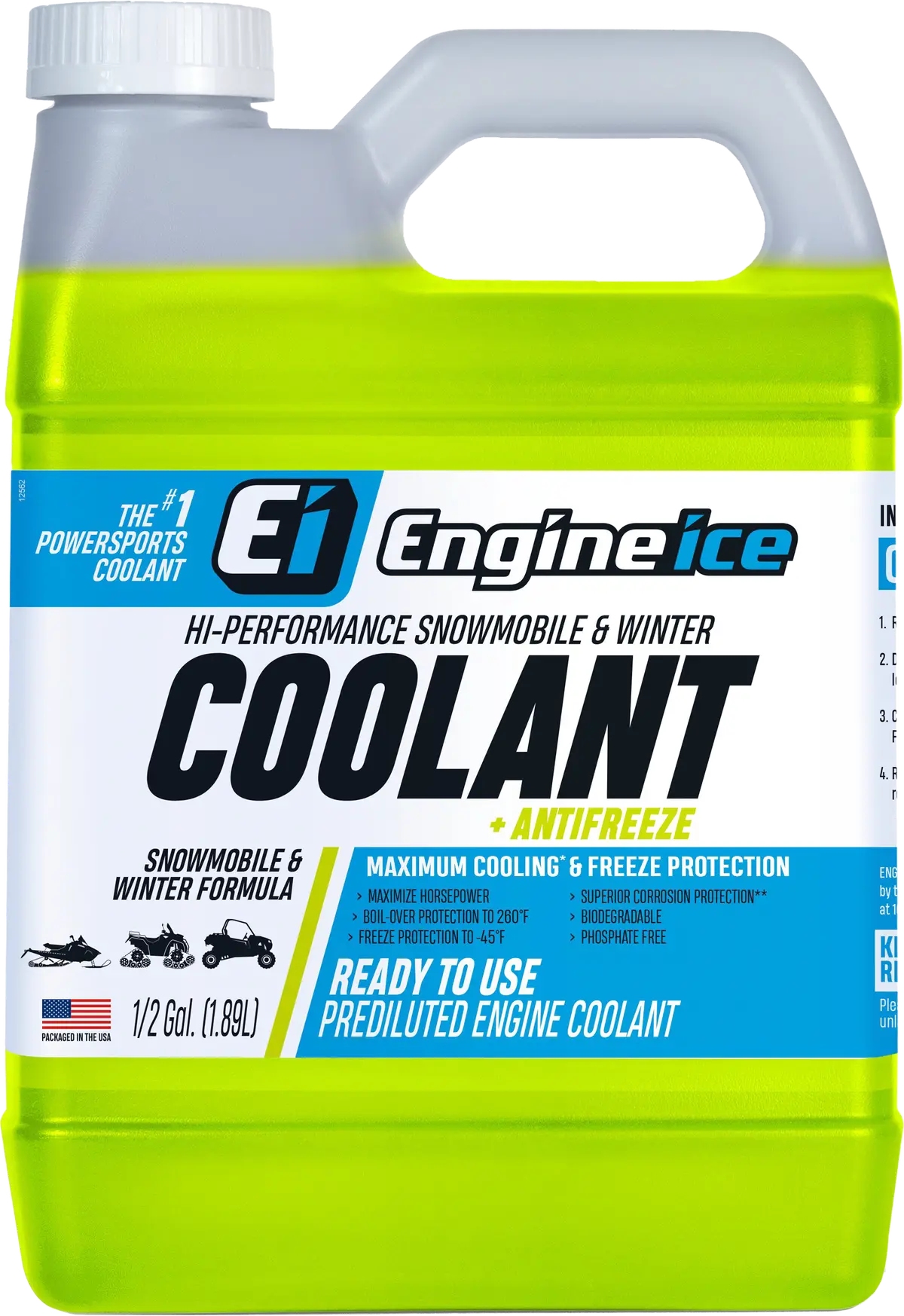 Hi-Perf Snw/Wntr Coolant 1/2 Gal (4/Case  Sold Ea) 1