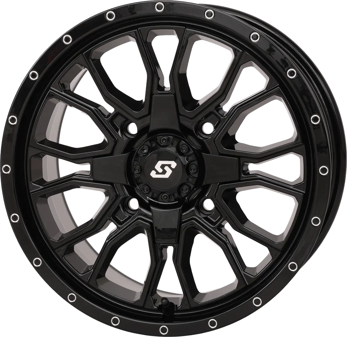 Fusion Dd Wheel  15X7 5+2 4/137 & 4/156 Gloss Black - 570-9129 1