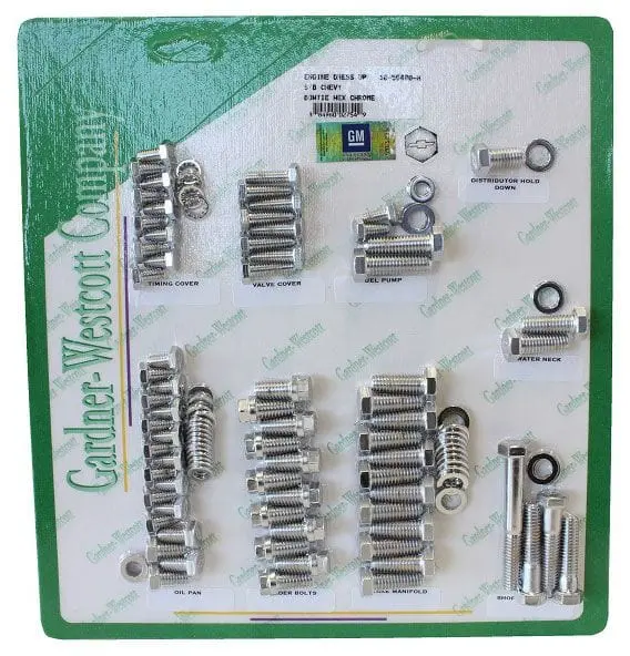 Polished Stainless Steel Engine Dress-Up Kit – Hex Bolt Style Gw10-56490-Hsp 1