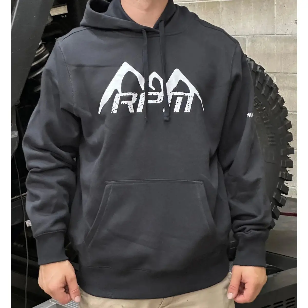 Rpm Snowy Mountain Hoodie Black 1